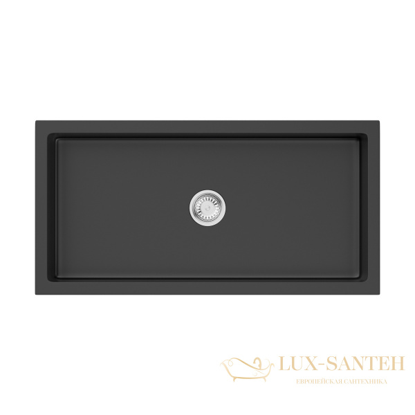 кухонная мойка omoikiri mikura 91-bl 4997087 natceramic, черный